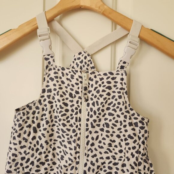 Baby Gap 3-Year-Old Snow Bib Overalls Leopard Print Fleece Winter Cute Comy Cozy - Picture 4 of 12